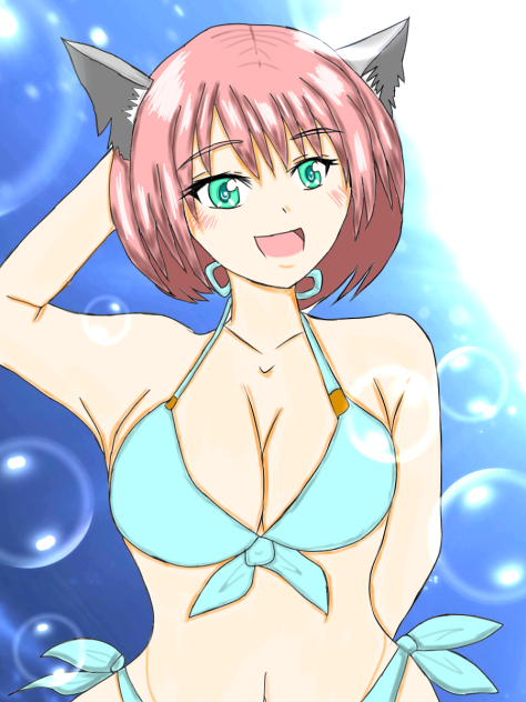 ケモ耳水着