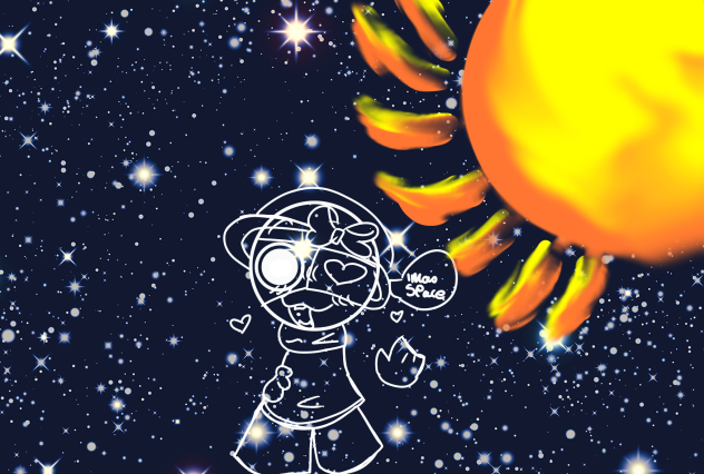 Bandu is abt to burn in the sun-