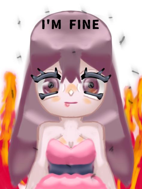 I'm fine apple style meme (my OC)