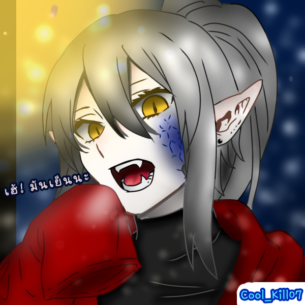 [ibispaint]ภาพที่แต่งในแอปแล้วลงสี