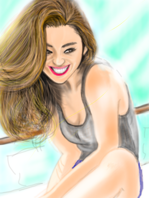 晴れの日に窓辺にて