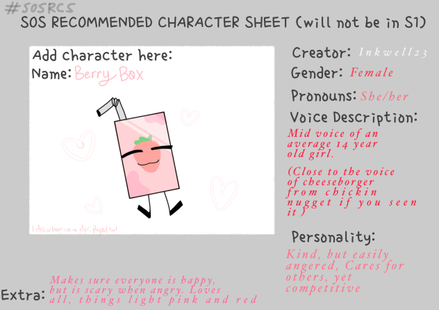 Berry Bøx Character Sheet!