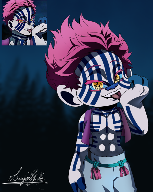 akaza trolls version