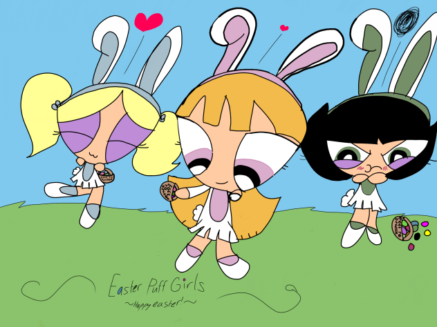 Easter Puff Girls! ~Happy Easter!~