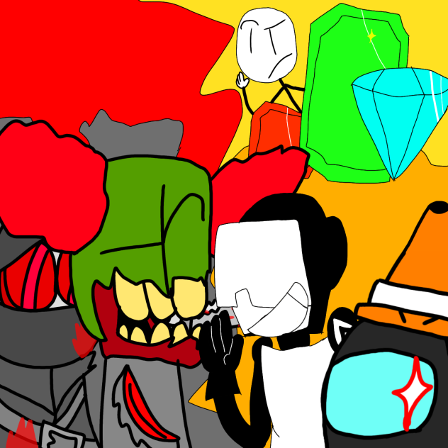 New grounds + innersloth black imposter