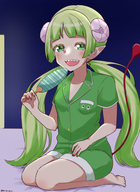 夏のお誘い　（膝枕）