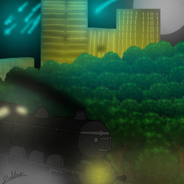 all aboard to see the meteor shower - ibisPaint