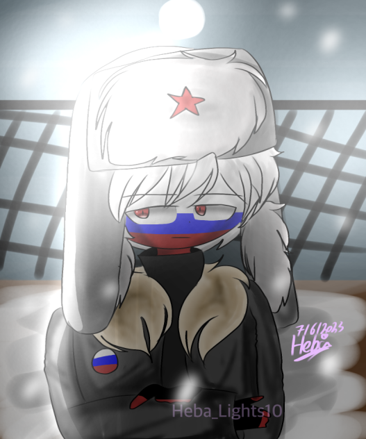 Russian snowy night