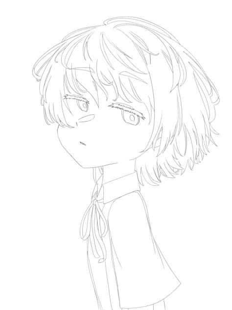 前のやつの線画