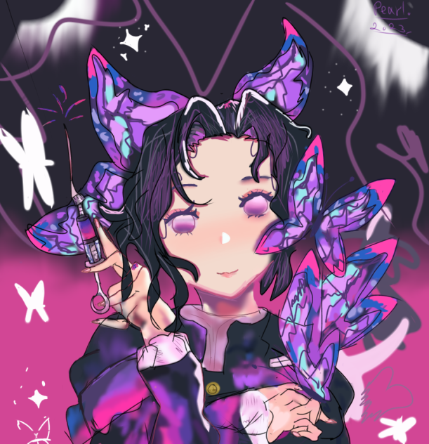 shinobu fan art request by tiza jones❤️