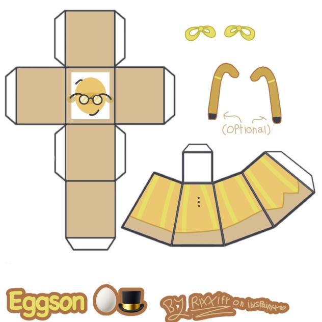 attempt on making an Eggson paper doll