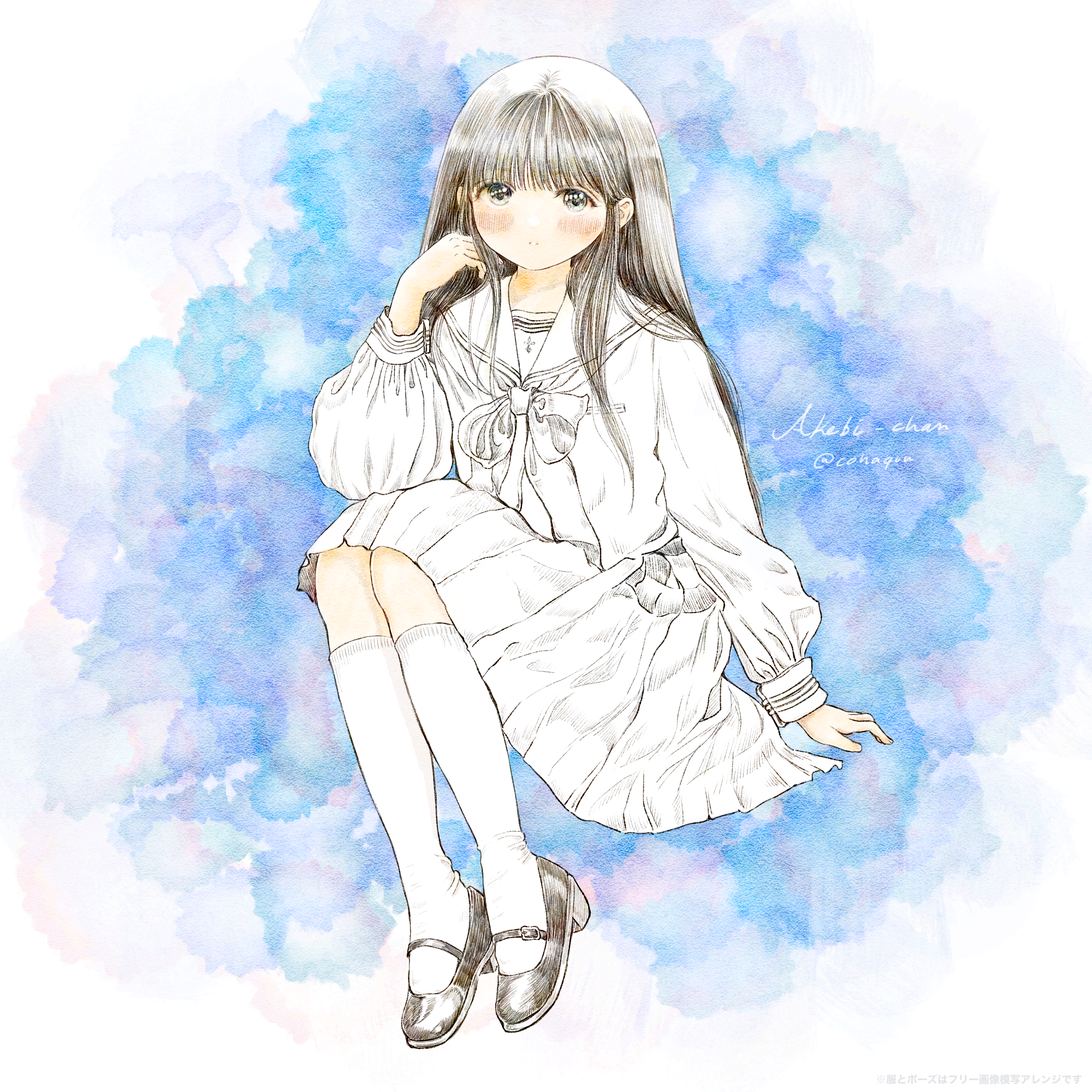 CooL セーラー服 イラスト 版画 オリジナル 【C95】黒セーラーイラスト集 - まきあっとの