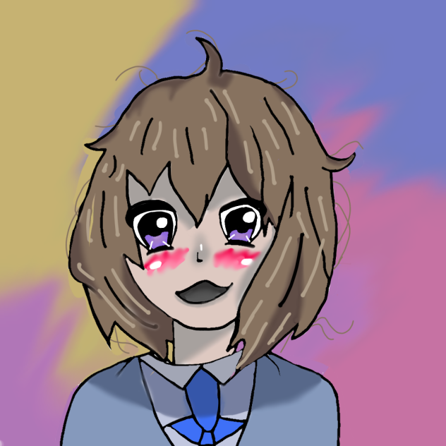 Anime school girl by me