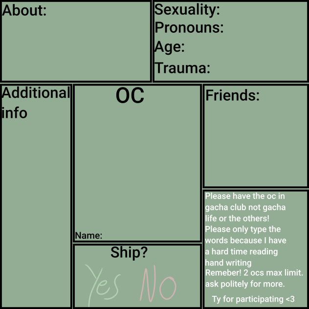Held Against Us oc sheet