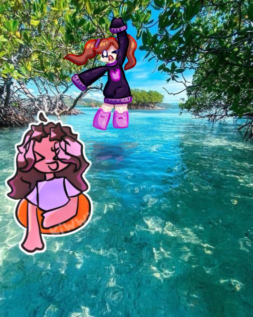 swim collab - ibisPaint