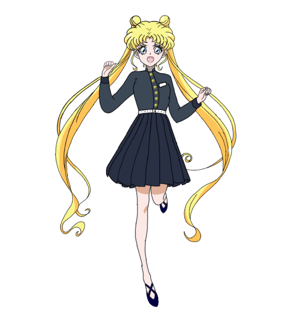 Serena in Demon Slayer uniform