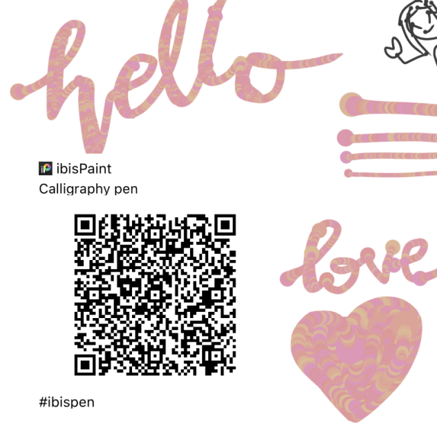 Calligraphy pen ibisPaint