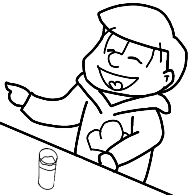 飲み会おそ松(線画)