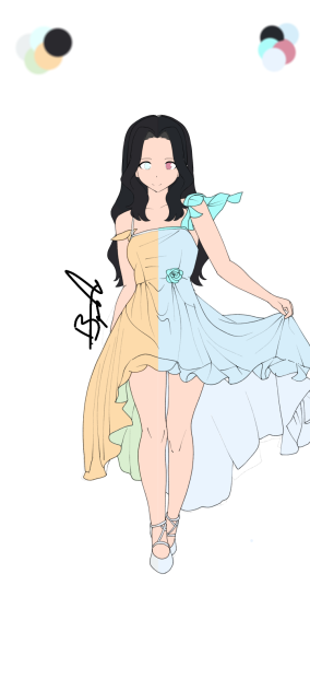 2 paletas distintas mismo dibujo