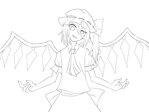 バッドアップルフラン（線画）