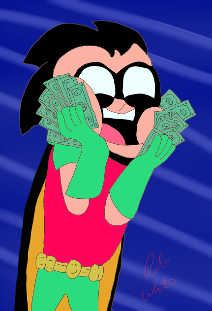 Robin with some dough