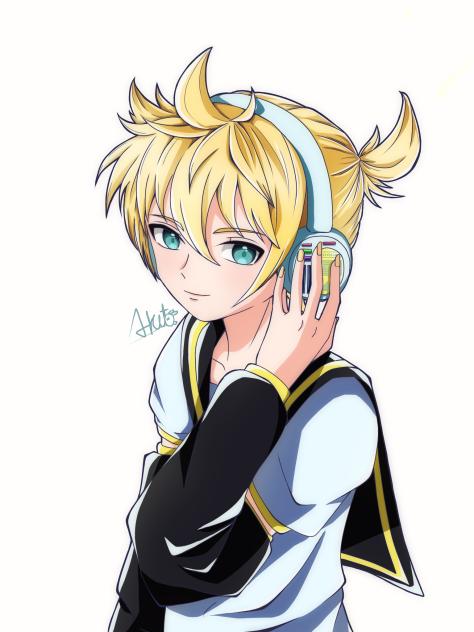 同人手描きイラスト 鏡音レン/検 初音ミク ボカロ