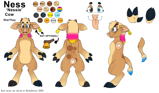 Ness the Cow Reference Sheet
