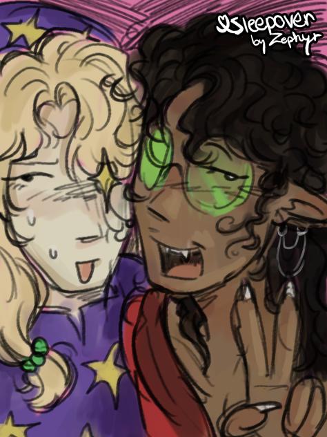 Vampire and flesh man