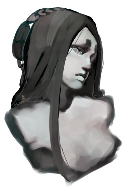 my oc as a statue