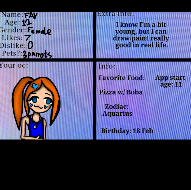 character sheet for ibispaint X city - ibisPaint