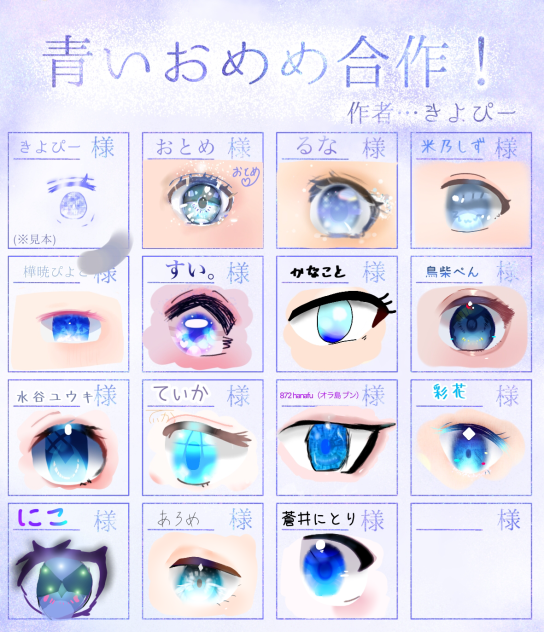 蒼井にとりの青いおめめ