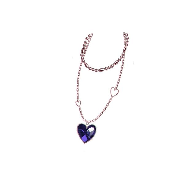 Y2k necklace blue