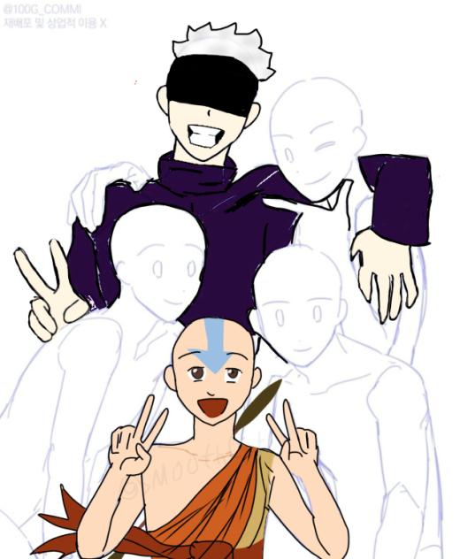 Anime characters collab