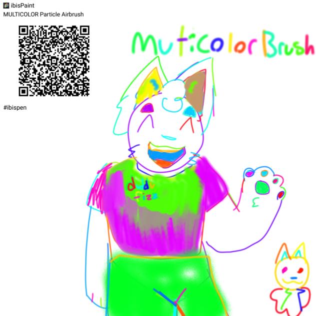Multicolor particle airbrush