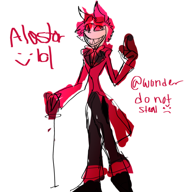 very good drawing of alastor