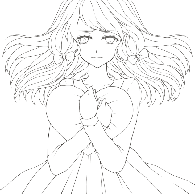 【線画】アイロニ(すこっぷP)