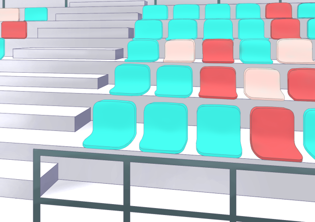 スタンドの観客席