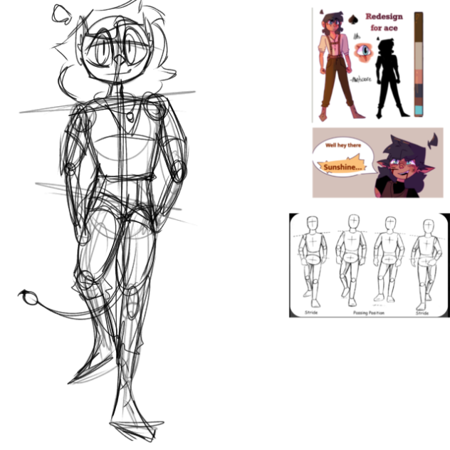 Ace walking wip - ibisPaint
