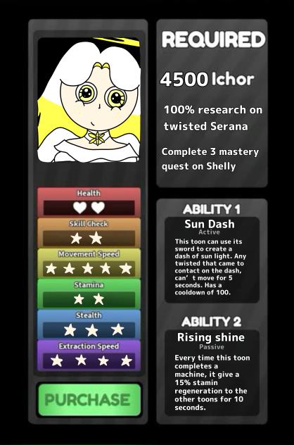 Sean’s new stats and requirements