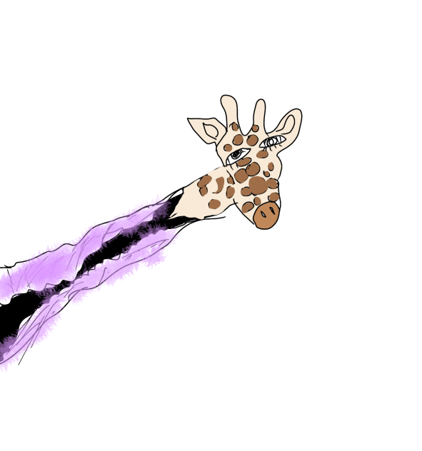 niki menaj as a giraffe