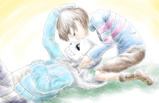 Kiss on forehead