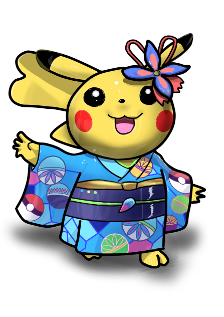 着物ピカチュウ