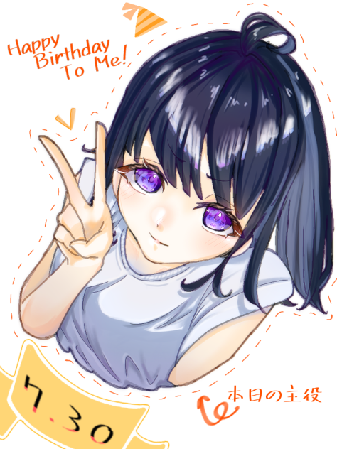 自分の誕生日絵