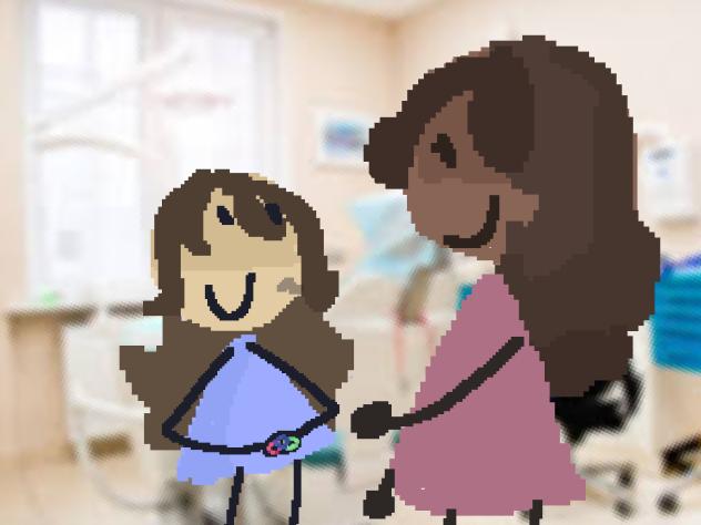 I gave out bracelets for my dentists