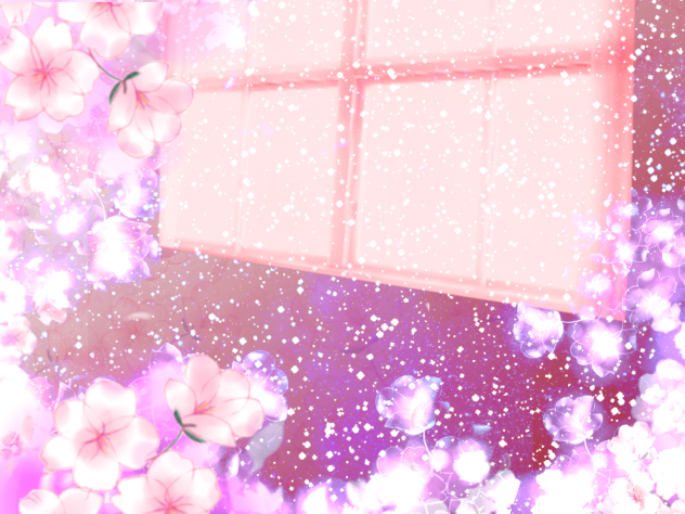 桜、窓背景