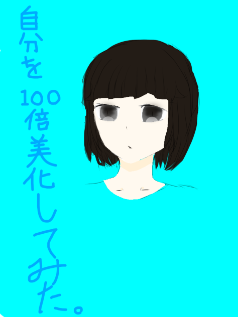 自分を100%美化してみた。