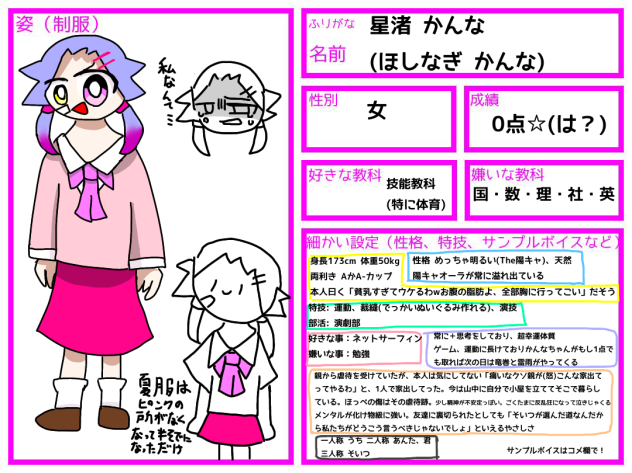 キャラ募集だぜ☆