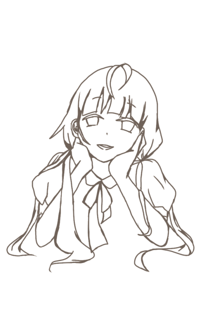 塗ってください【線画】