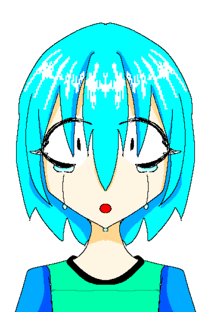 泣き顔（落書き）