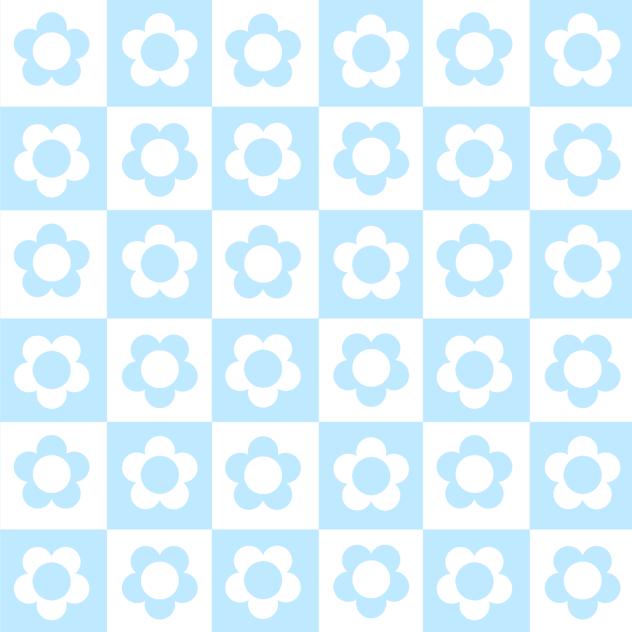 Y2K Flower Background mono color 2